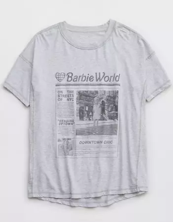 Aerie Oversized Barbie™ Graphic Boyfriend T-Shirt
