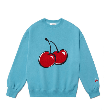 Harumio Kirsh - Big Cherry Sweatshirt - Blue 2