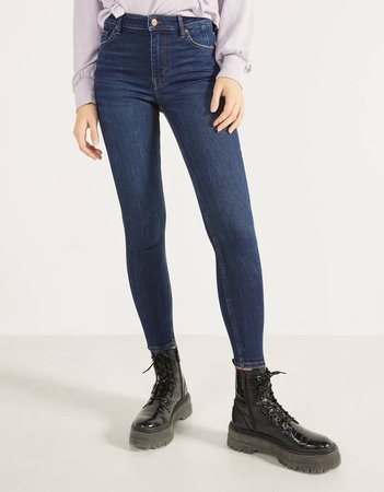 Bershka High waist skinny jeans