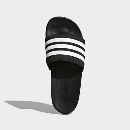 adidas Adilette Cloudfoam Plus Stripes Slides - Black | adidas US