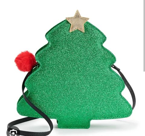 Glitter Christmas Tree Purse