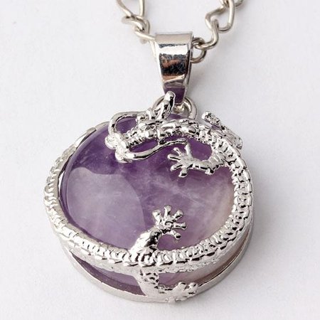 Wholesale Wholesale Charms Silver Plated Amethyst Rose Quartz Stone Jewelry Dragon Half Ball Focal Pendants Jewelry For Necklace Fine Jewelry Pendant Necklaces From Dhjewelrystore, $14.97| DHgate.Com