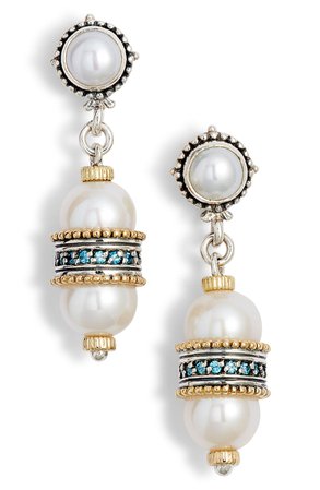 Konstantino Thalia Double Pearl Drop Earrings | Nordstrom