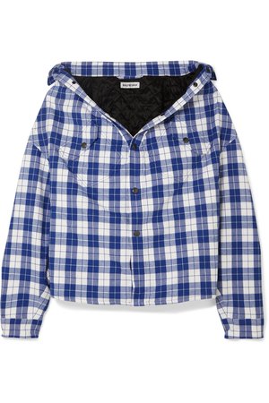 Balenciaga | Oversized checked quilted cotton-flannel shirt | NET-A-PORTER.COM