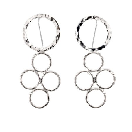 Sterling Silver Open Circle Dangle Earrings – Candace Stribling Jewelry