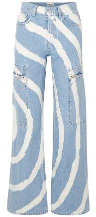 Blackstone Bleached High-rise Wide-leg Jeans