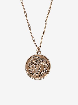 Disney Mulan Dragon Medallion Necklace