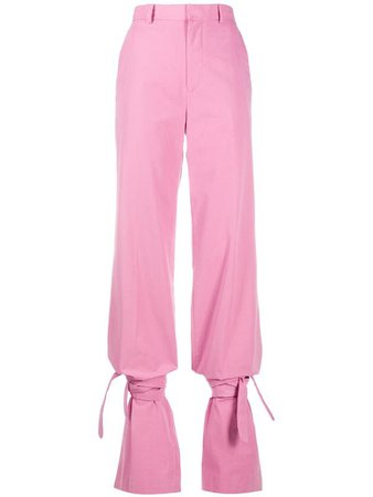 The Attico high-waisted tie-ankle Trousers - Farfetch
