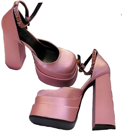 Versace pink heels