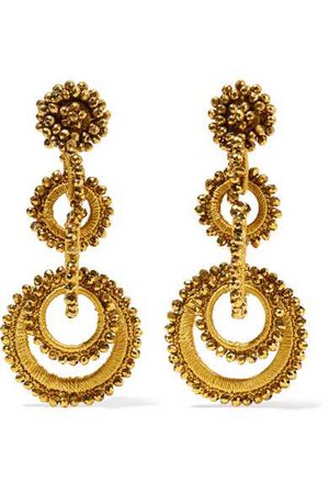 Bibi Marini | Sundrop bead and silk earrings | NET-A-PORTER.COM
