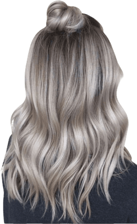 silver blonde hair