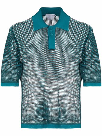 Bottega Veneta mesh polo shirt - FARFETCH