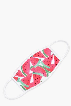 Watermelon Fashion Face Mask | boohoo