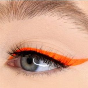 orange eyeliner
