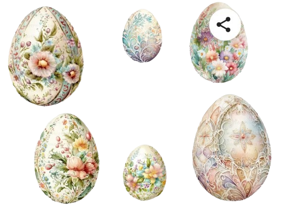 Easter Eggs PNG:KlosetKouture