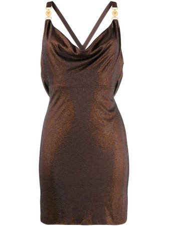 Versace Draped Front Mini Dress Aw19 | Farfetch.com