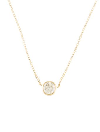 Necklace 14K Diamond Pendant Necklace - Necklaces - NECKL83817 | The RealReal