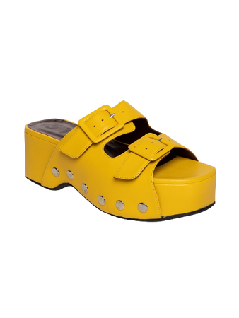 STAUD

Remi Leather Platform Sandals