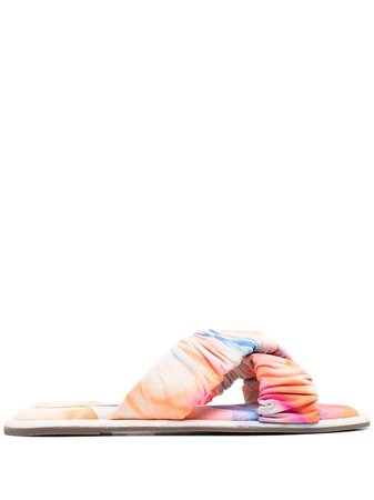 Schutz tie-dye slip-on sandals - FARFETCH