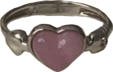 pink heart ring