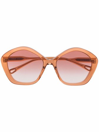 Chloé Eyewear Oversize round-frame Sunglasses - Farfetch
