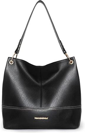 Amazon.com: Montana West Large Hobo Bag Leather Black Purses and Handbags for Women Top Handle Shoulder Satchel Handbags Fashion Ladies Designer Handbags with Pockets Zipper Leather Tote Purse for Women MWC-047BK : Clothing, Shoes & Jewelry