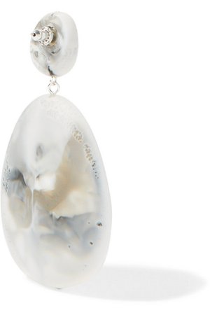 Dinosaur Designs | River Stone resin earrings | NET-A-PORTER.COM