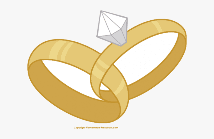 Clip Art Interlocking Wedding Rings Clipart - Wedding Ring Png Clipart, Transparent Png - kindpng