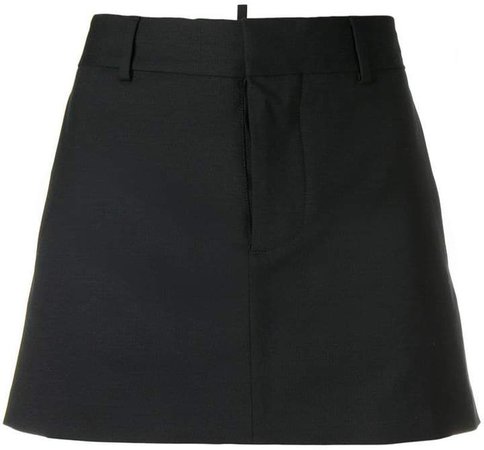 tailored A-line mini skirt