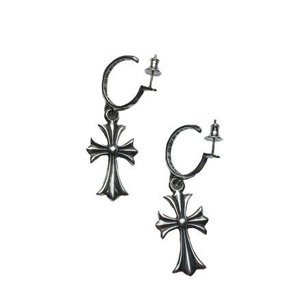 La Archives sur Instagram : Chrome Hearts Cross Hoop Earrings .925 silver No flaws Price $550 each / $1,000 for the pair