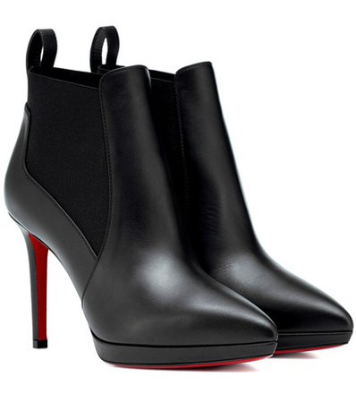 Crochinetta 100 leather ankle boots
