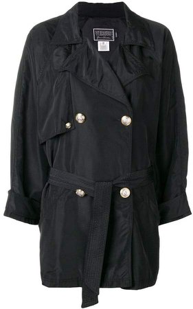 Pre-Owned 2000's double-breasted loose-fit coat
