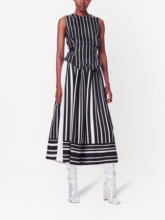 Victoria Beckham striped silk dress - FARFETCH