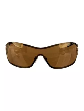 Chanel Shield Mirrored Sunglasses - Neutrals Sunglasses, Accessories - CHA869486 | The RealReal