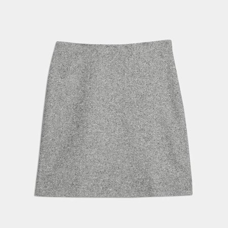 Speckled Wool Easy Waist Skirt