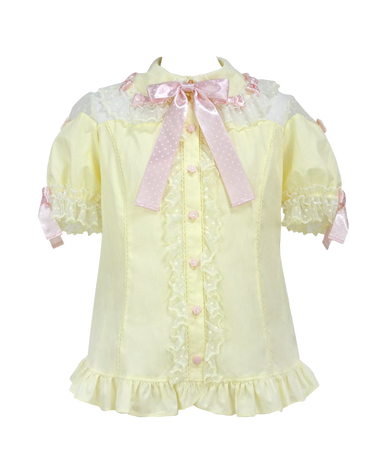 scalloped tulle blouse (2022) - angelic pretty