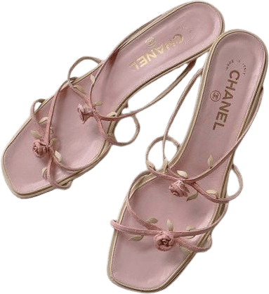 chanel pink shoes