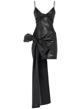 Leather knot mini dress - Alexander McQueen | Luisaviaroma