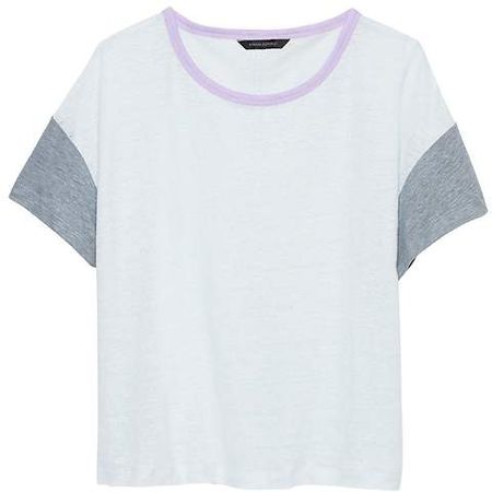 Linen Cropped T-Shirt
