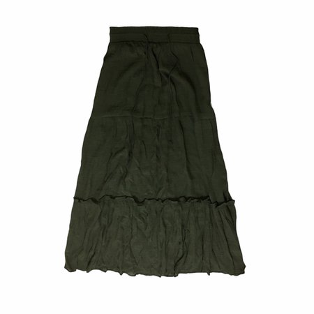 dark green fairy grunge tired maxi skirt