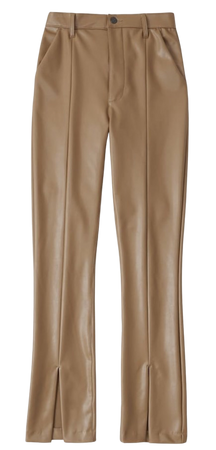 Abercrombie Split Hem Leather Pants