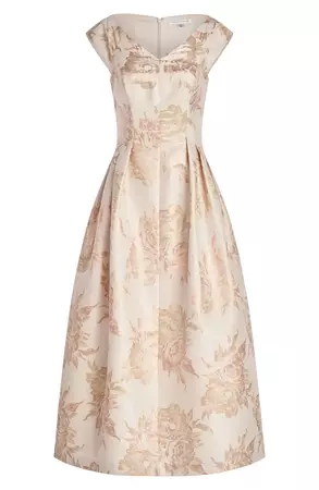 Kay Unger Tula Floral Jacquard Cocktail Dress | Nordstrom