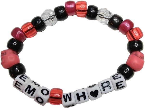 Emo whore kandi bracelet