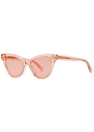 Stella McCartney Pink cat-eye sunglasses - Harvey Nichols