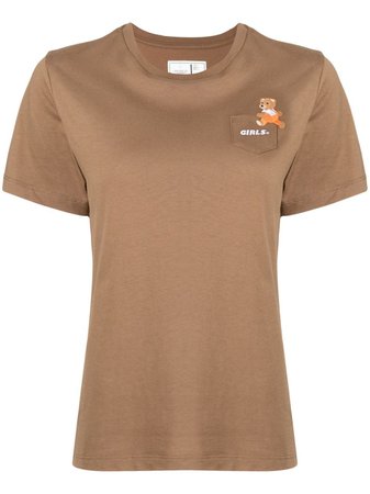 CHOCOOLATE teddy-embroidered Pocket T-shirt - Farfetch