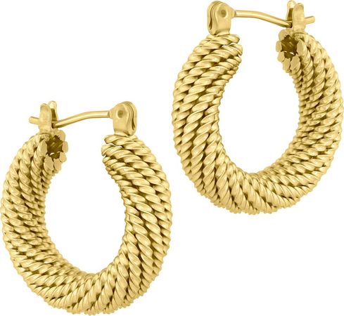Jewelry Presley Twisted Hoop Earrings