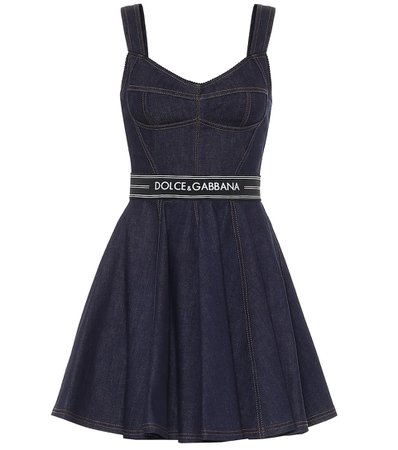 Dolce & Gabbana - Stretch-denim mini dress | Mytheresa