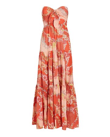 Zimmermann Lola Floral Strapless Maxi Dress | INTERMIX®