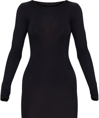 black long sleeved dress