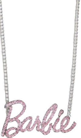 pink barbie necklace